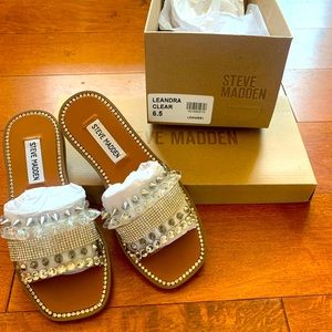 Steve Madden - Leandra clear size 6.5. Never worn!